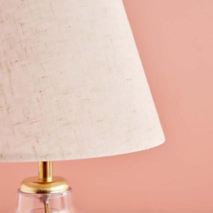 Настолна лампа AYD 1xE27/40W/230V кремава/прозрачна