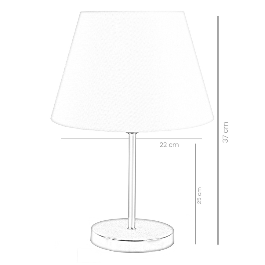 Настолна лампа AYD 1xE27/60W/230V бяла/златиста