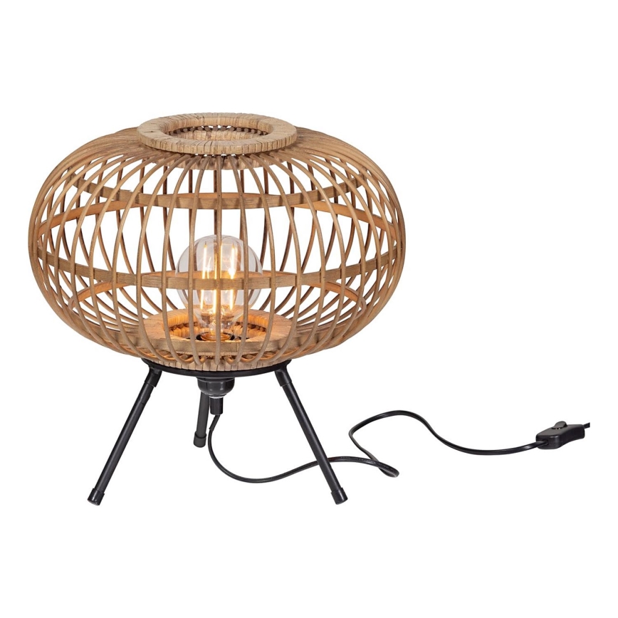 Настолна лампа BASICLABEL 1xE27/40W/230V бамбук