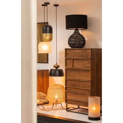 Настолна лампа BASICLABEL 1xE27/40W/230V бамбук