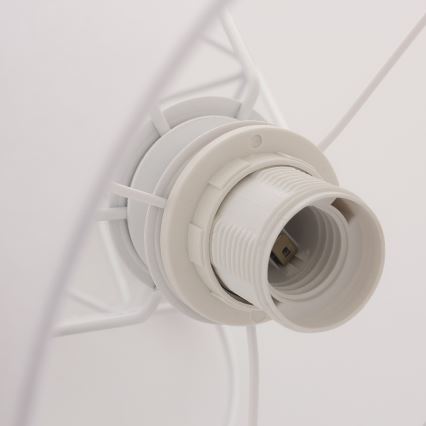 Настолна лампа BASKET 1xE27/60W/230V бяла