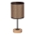 Настолна лампа BENITA 1xE27/60W/230V 30 см кафява/дъб