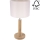 Настолна лампа BENITA 1xE27/60W/230V 48 см кремав/дъб – FSC сертифицирано