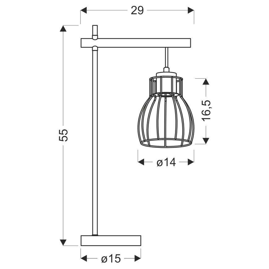 Настолна лампа BERNITA 1xE27/60W/230V