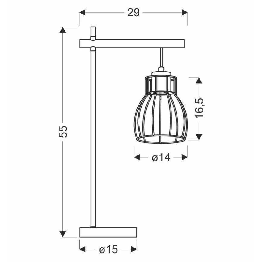 Настолна лампа BERNITA 1xE27/60W/230V