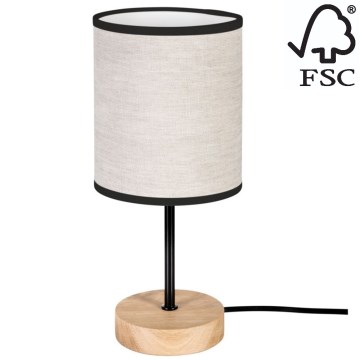 Настолна лампа BOHO 1xE27/25W/230V дъб - FSC сертифицирана