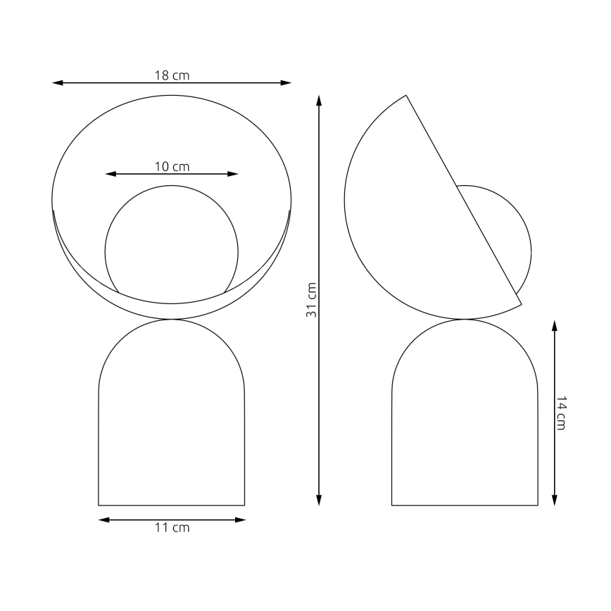 Настолна лампа BOTO 1xG9/8W/230V бяла