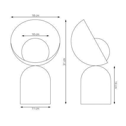 Настолна лампа BOTO 1xG9/8W/230V оранжева