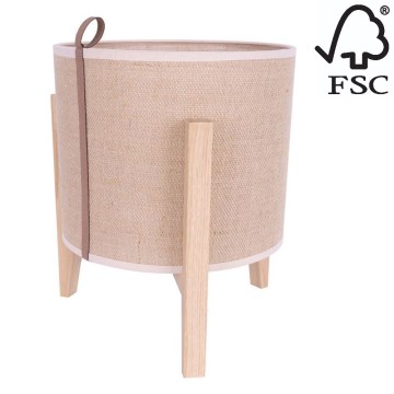 Настолна лампа CASIOPEA 1xE27/40W/230V 30 cm дъб – FSC сертифицирано