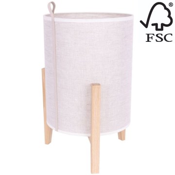Настолна лампа CASIOPEA 1xE27/40W/230V 40 cm дъб – FSC сертифицирано