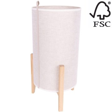 Настолна лампа CASIOPEA 1xE27/40W/230V 50 cm дъб – FSC сертифицирано