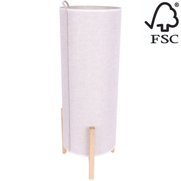 Настолна лампа CASIOPEA 1xE27/40W/230V 70 cm дъб – FSC сертифицирано