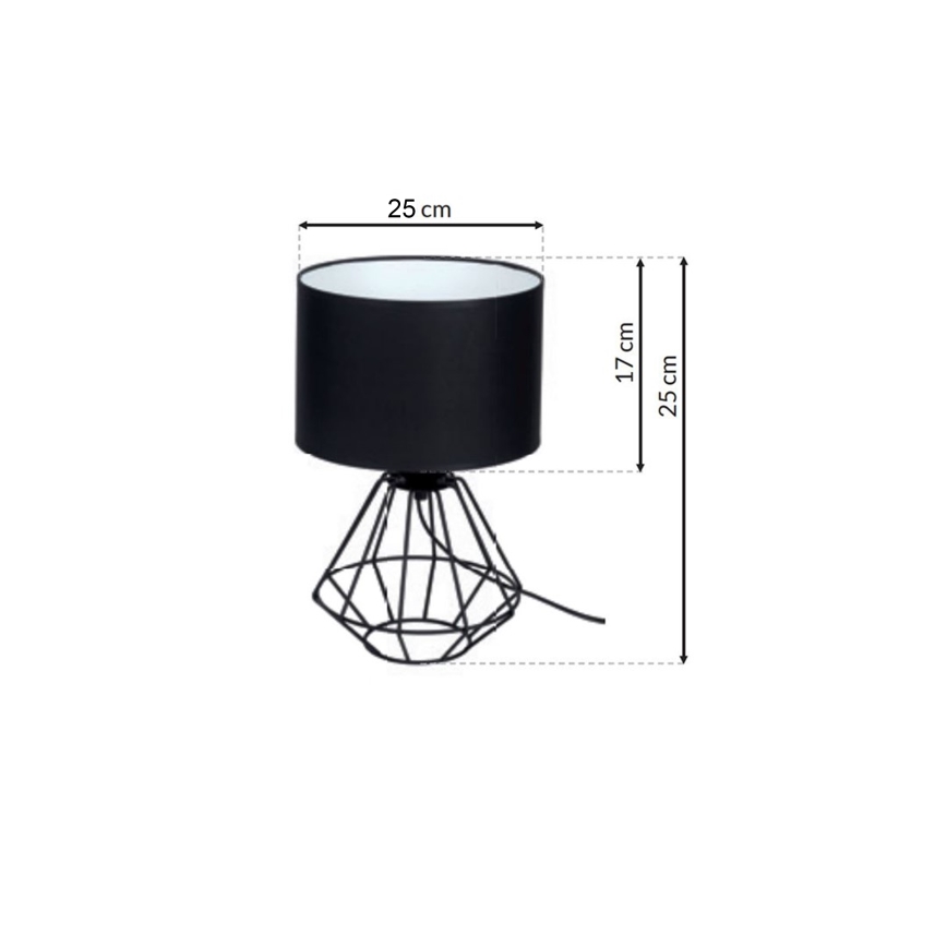 Настолна лампа COLIN 1xE27/60W/230V