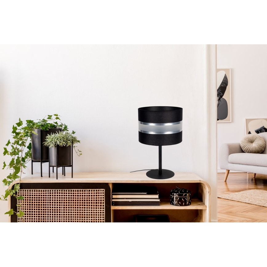 Настолна лампа CORAL 1xE27/60W/230V черна