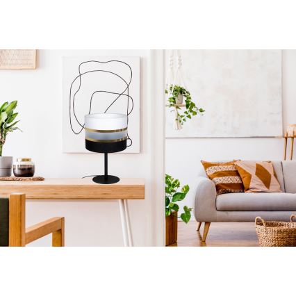 Настолна лампа CORAL 1xE27/60W/230V черна