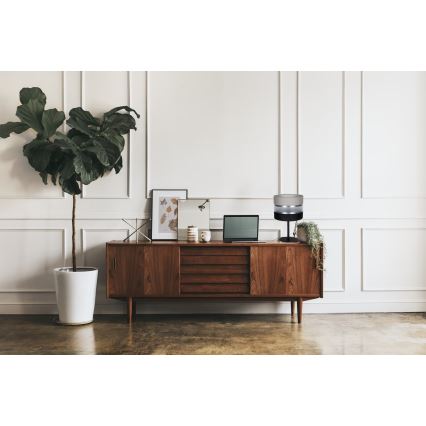 Настолна лампа CORAL 1xE27/60W/230V черна/сива