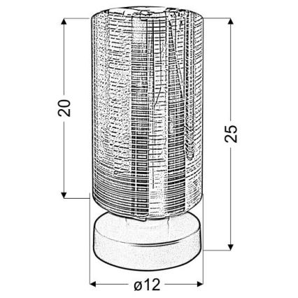 Настолна лампа COX 1xE27/60W/230V златист