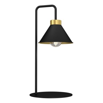 Настолна лампа DEMET 1xE27/15W/230V черен/златист