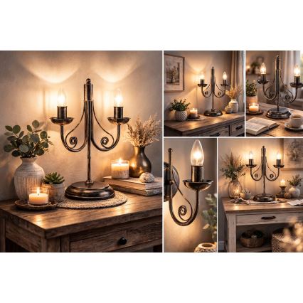 Настолна лампа DONATO 2xE14/40W/230V