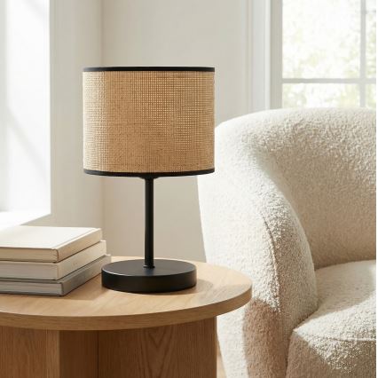 Настолна лампа ECO 1xE27/15W/230V бежова/ратан