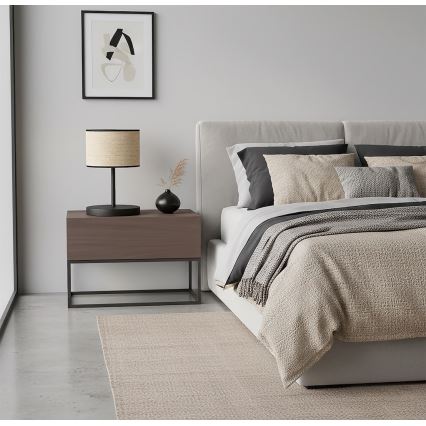 Настолна лампа ECO 1xE27/15W/230V бежова/ратан