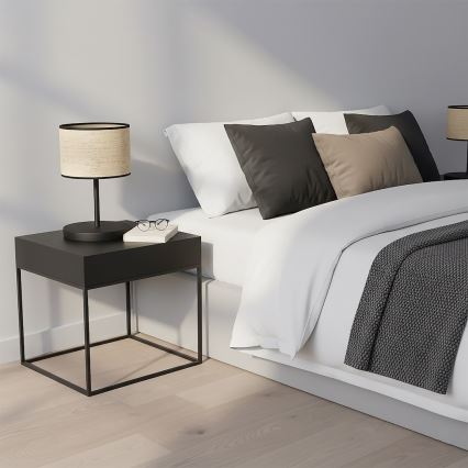 Настолна лампа ECO 1xE27/15W/230V бежова/ратан