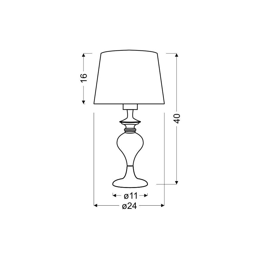 Настолна лампа GILLENIA 1xE27/60W/230V