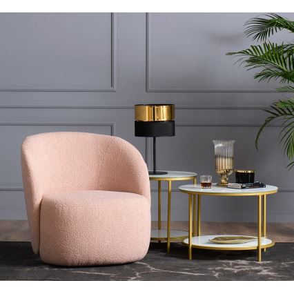 Настолна лампа HILTON 1xE27/25W/230V месинг/черна