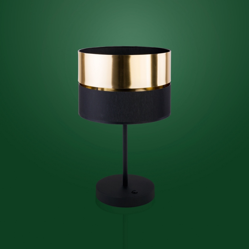 Настолна лампа HILTON 1xE27/25W/230V месинг/черна