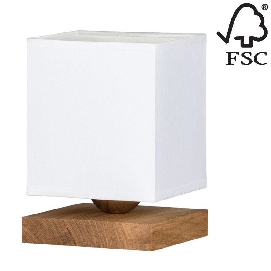 Настолна лампа INGER 1xE27/25W/230V дъб - FSC сертифицирана