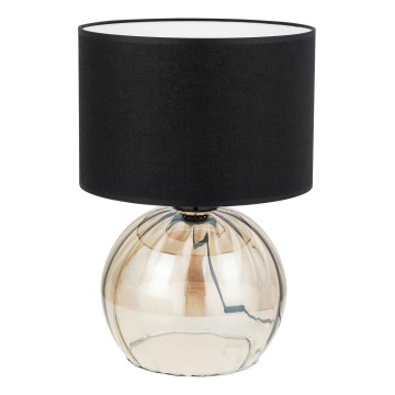 Настолна лампа JETTE 1xE27/15W/230V черен/бежов