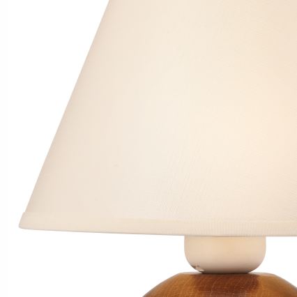 Настолна лампа JUTA 1xE27/60W/230V бук - FSC сертифицирано