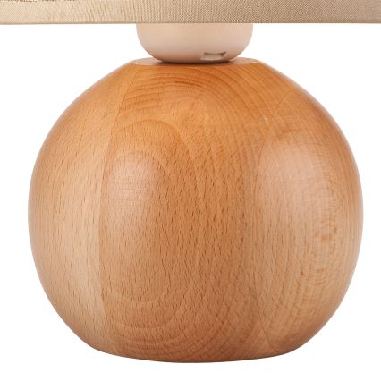 Настолна лампа JUTA 1xE27/60W/230V бук