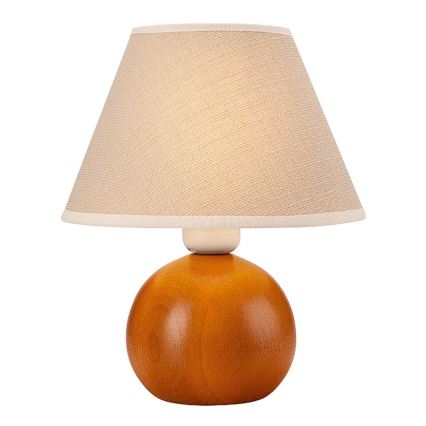 Настолна лампа JUTA 1xE27/60W/230V бук