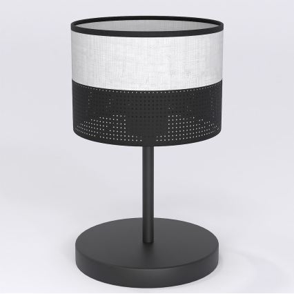 Настолна лампа KARBON 1xE27/15W/230V черна/сива