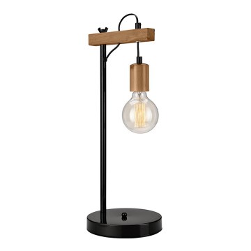 Настолна лампа LEON 1xE27/60W/230V бук - FSC сертифицирано