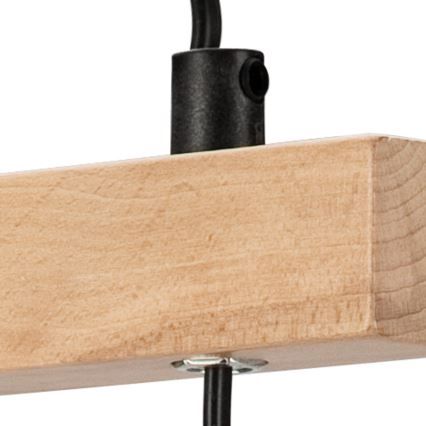 Настолна лампа LEON 1xE27/60W/230V бук - FSC сертифицирано