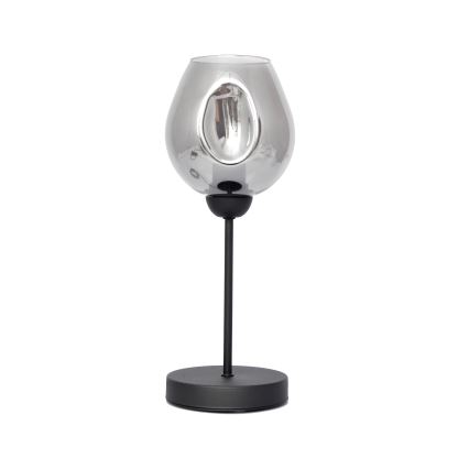 Настолна лампа LILI 1xE27/15W/230V черен/сив