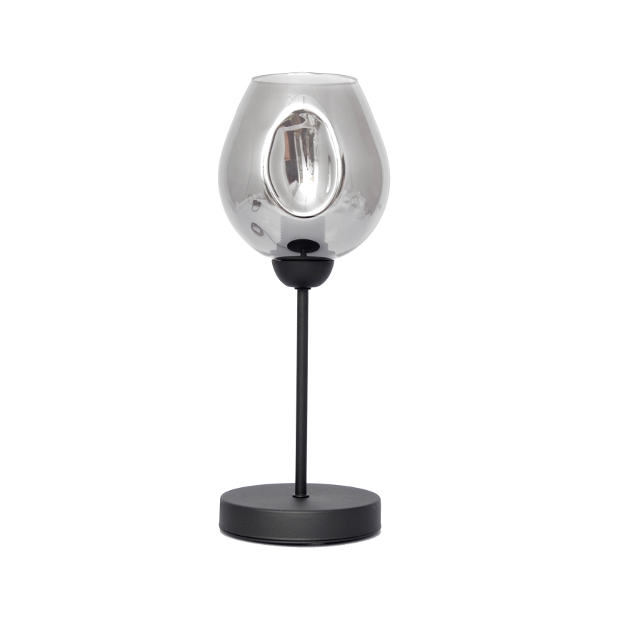 Настолна лампа LILI 1xE27/15W/230V черен/сив
