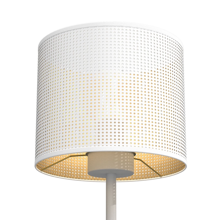 Настолна лампа LOFT SHADE 1xE27/60W/230V Ø 18 см бяла/златиста