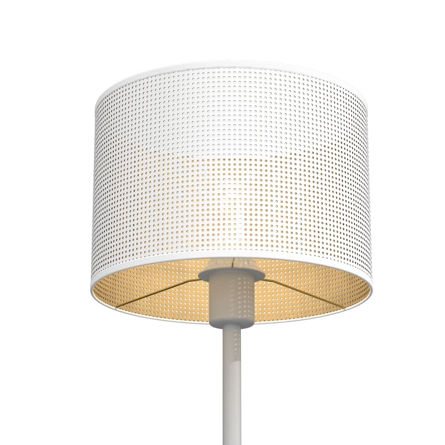Настолна лампа LOFT SHADE 1xE27/60W/230V Ø 25 см бяла/златиста