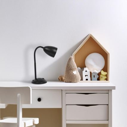 Настолна лампа LOGIC 1xE27/60W/230V черен