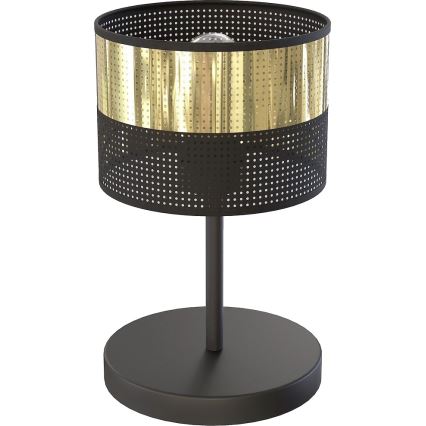 Настолна лампа LUX 1xE27/15W/230V черна/златна