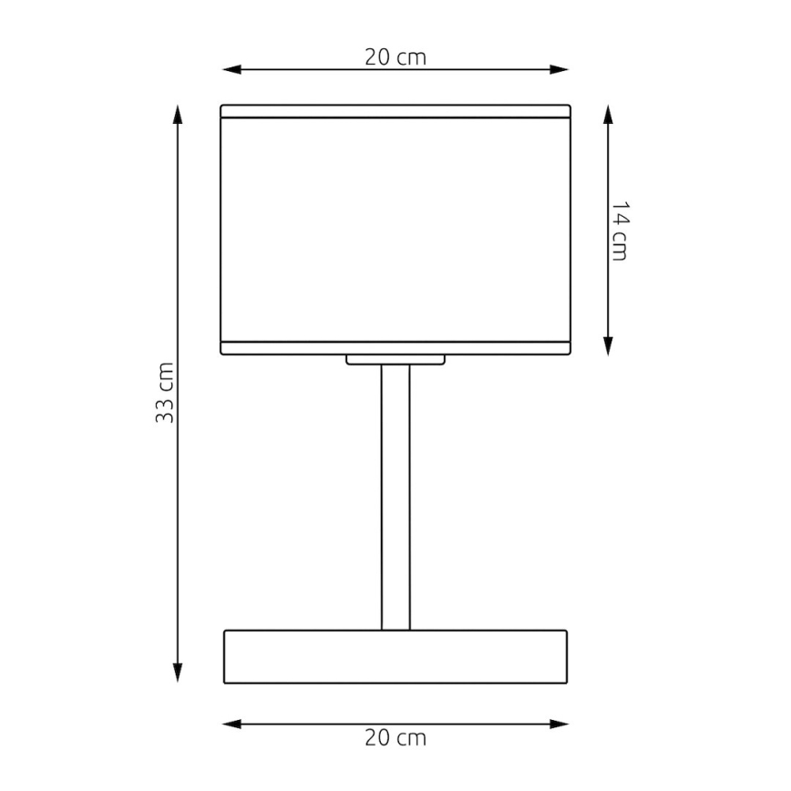 Настолна лампа LUX 1xE27/15W/230V черна/златна