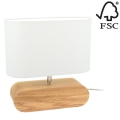 Настолна лампа MARINNA 1xE27/25W/230V дъб - FSC сертифицирана