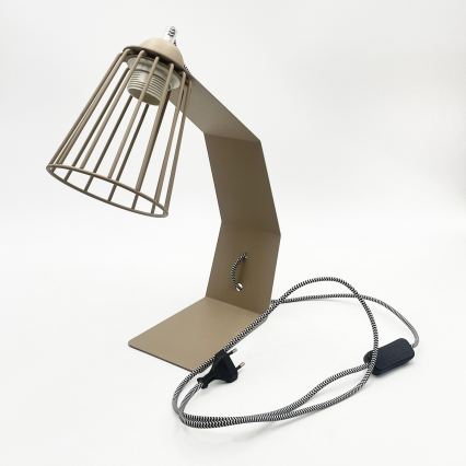 Настолна лампа NANDO 1xE27/15W/230V бежова