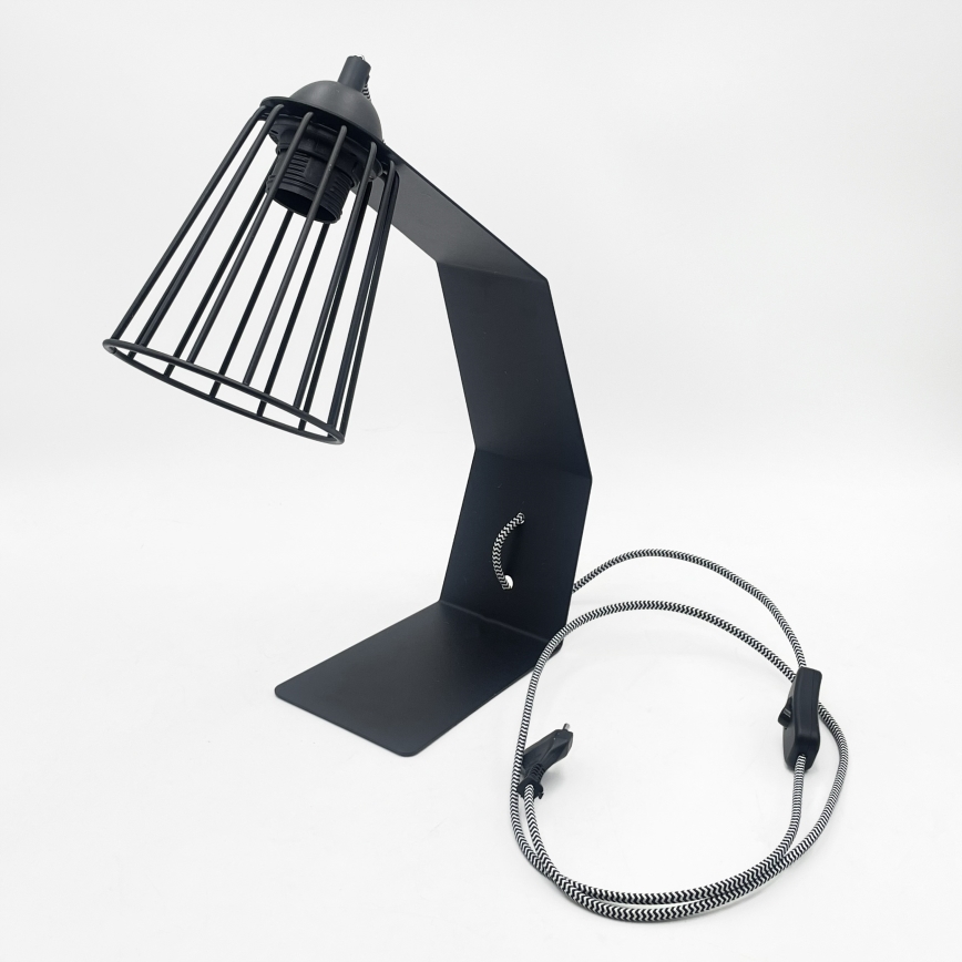 Настолна лампа NANDO 1xE27/15W/230V черна