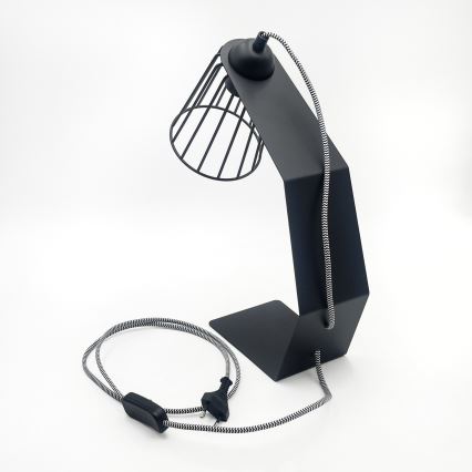 Настолна лампа NANDO 1xE27/15W/230V черна
