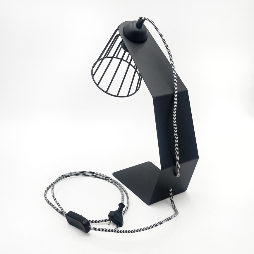 Настолна лампа NANDO 1xE27/15W/230V черна