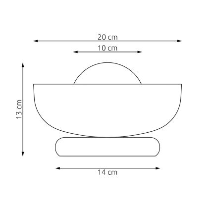 Настолна лампа OZZY 1xG9/8W/230V черна